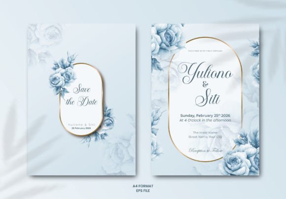 Download Wedding Invitation Template with Flowers - Invitation template Collection
