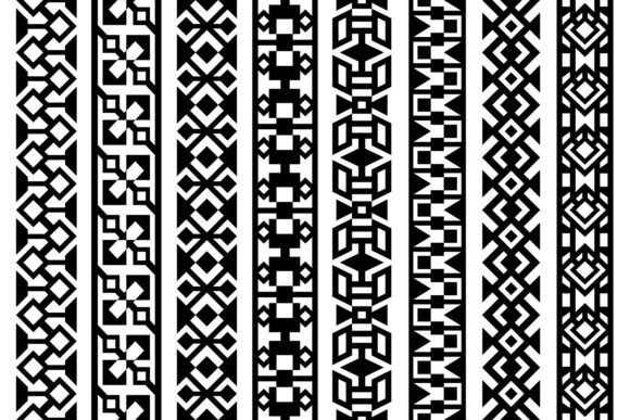 Download Seamless Geometric Borders - Geometric Collection