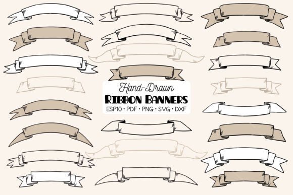 Download Ribbon Banner, Decorative Vintage Scroll - Decor Collection