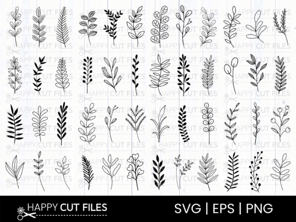 Download Leaf Svg Bundle Leaves Svg 48 Design - Leaves Collection
