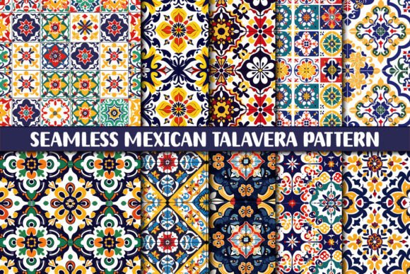 Download Seamless Mexican Talavera Pattern - Pattern Collection