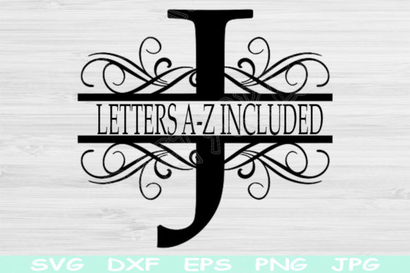 Download Split Monogram Letter Svg File Cricut - Letter Collection