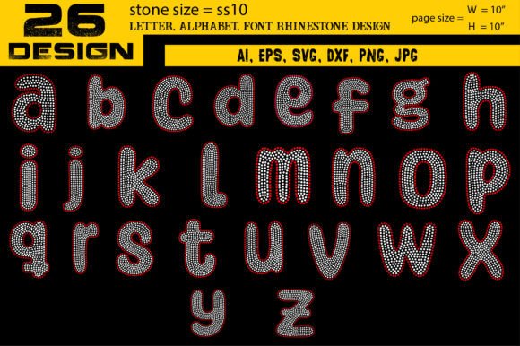 Download Letter, Alphabet, Font Rhinestone Design - Letter Collection